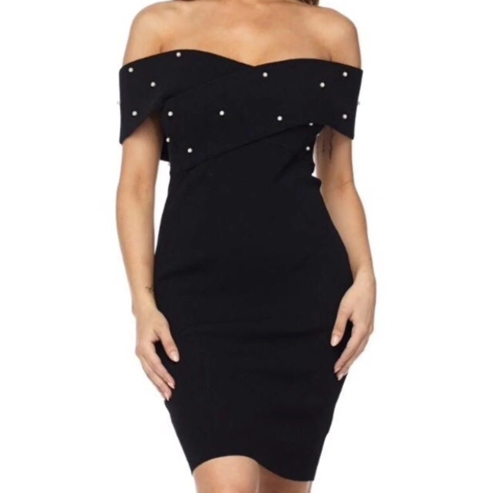 Black pearl dress